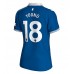 Everton Ashley Young #18 Hemma matchtröja Dam 2023-24 Kortärmad Billigt